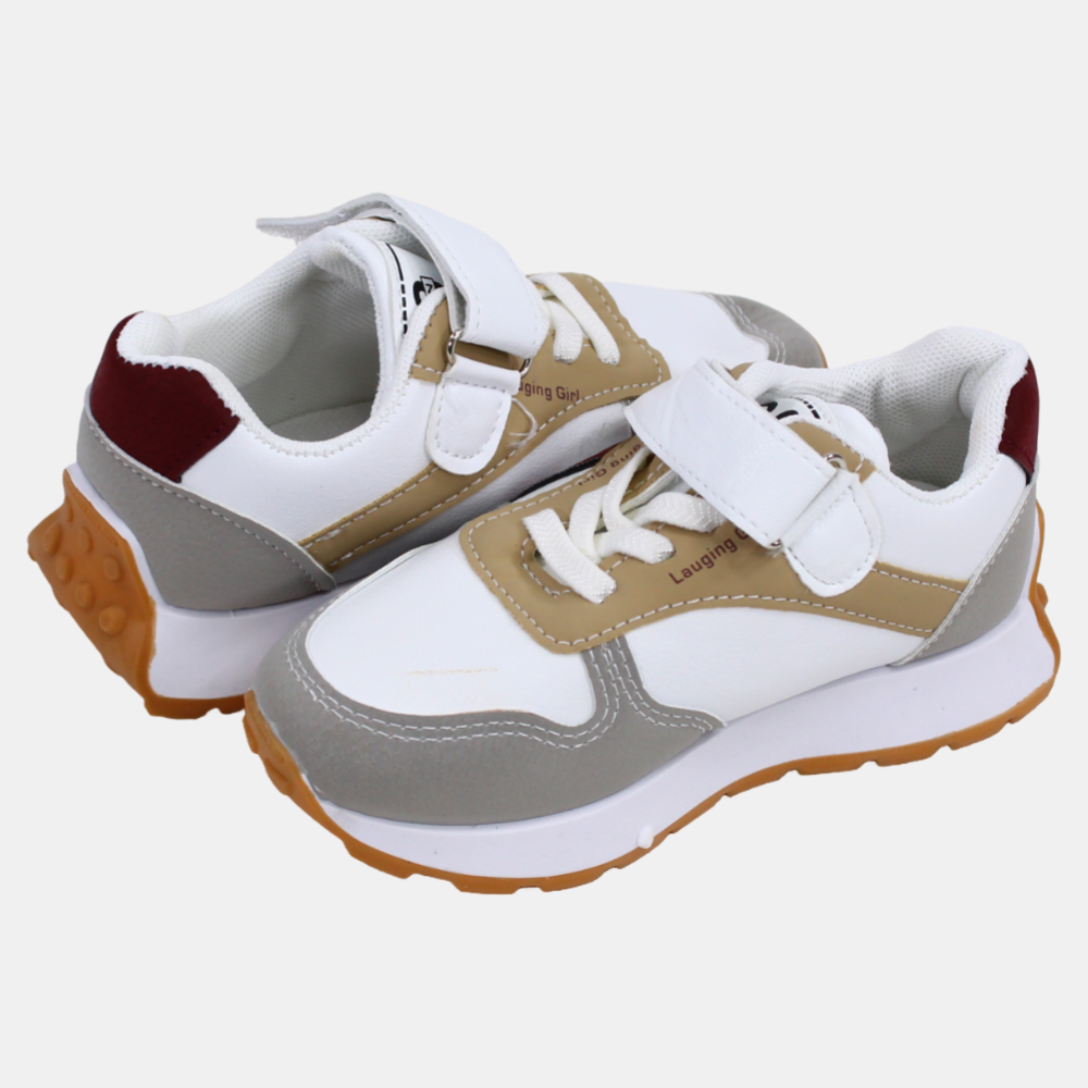 Boys Leather Sneakers - Multicolor