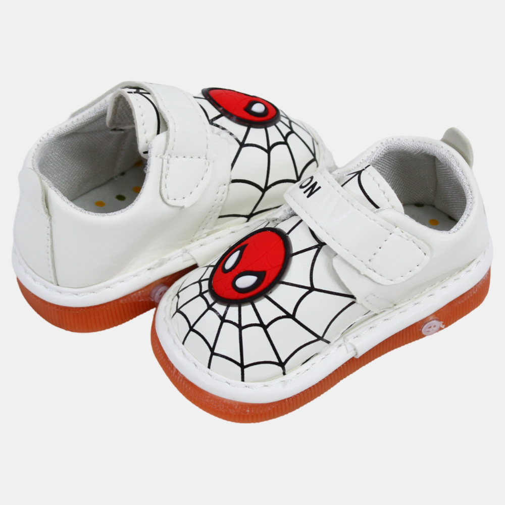 Baby Boys Spiderman Leather Sneakers - Multicolor