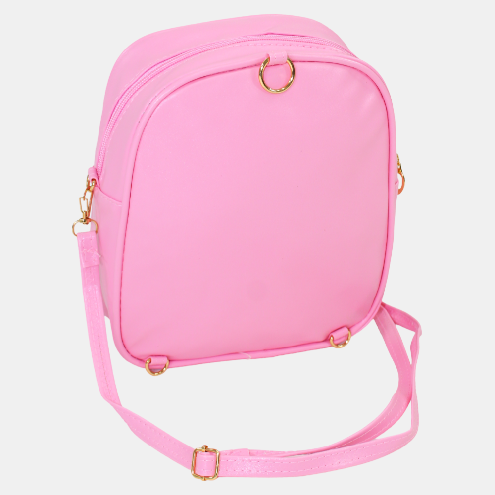 Barbie Shoulder Bag – Pink with Plaid Dress Design