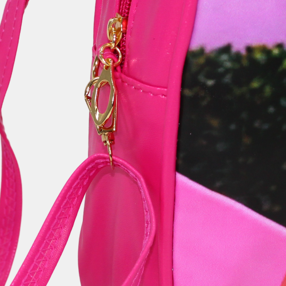 Barbie Shoulder Bag – Fuchsia with Plaid Dress Design