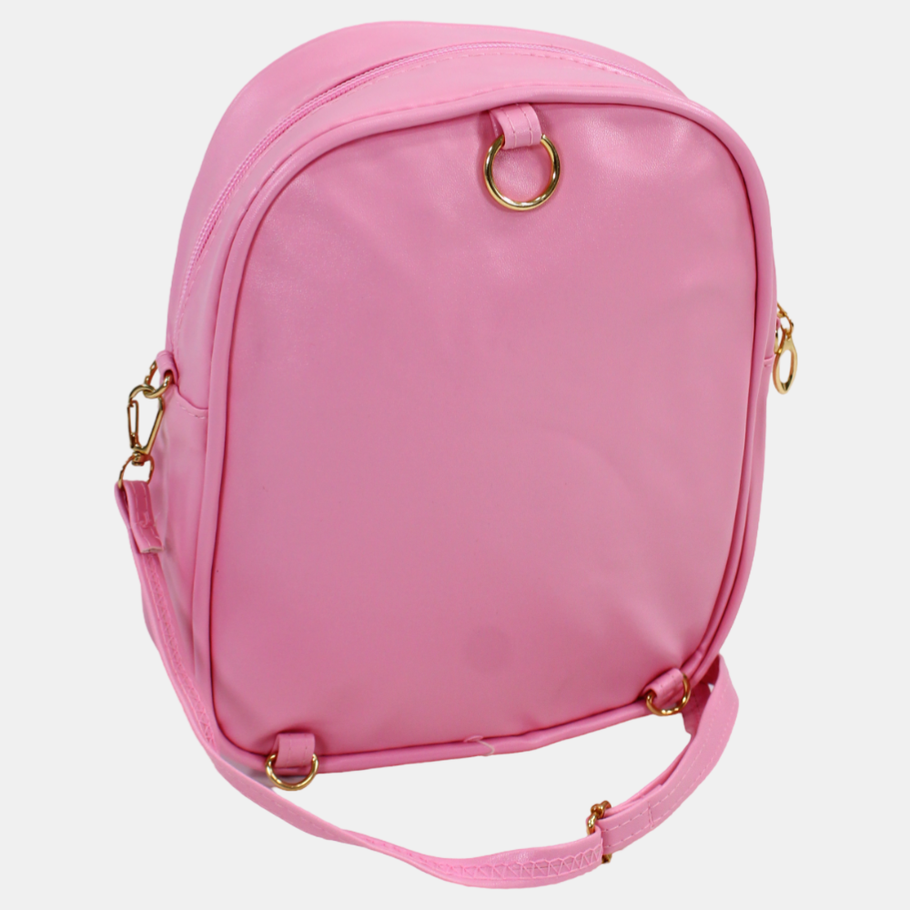 Barbie Shoulder Bag – Pink with Plaid Hat Design