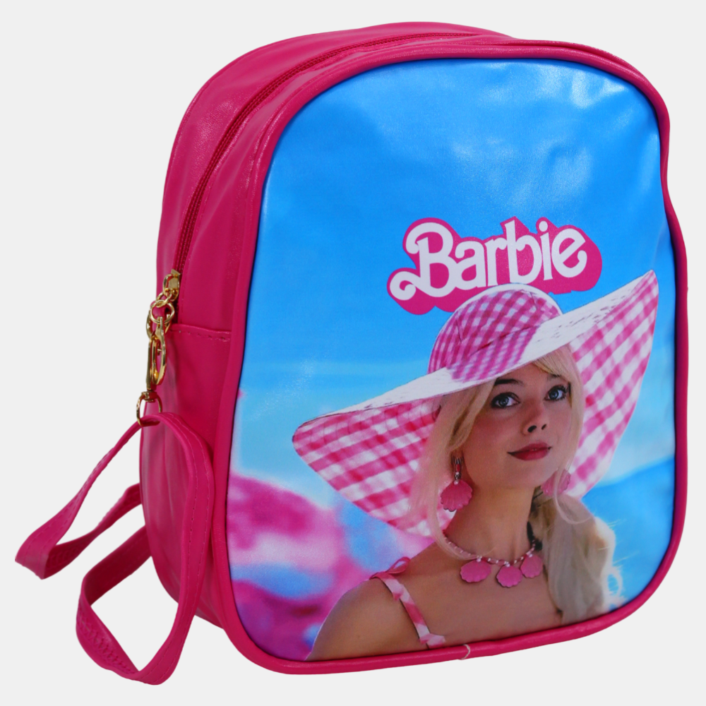 Barbie Shoulder Bag – Fuchsia with Plaid Hat Design