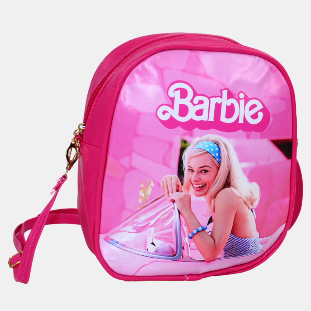 Barbie Shoulder Bag – Fuchsia with Polka Dot Bandana Design