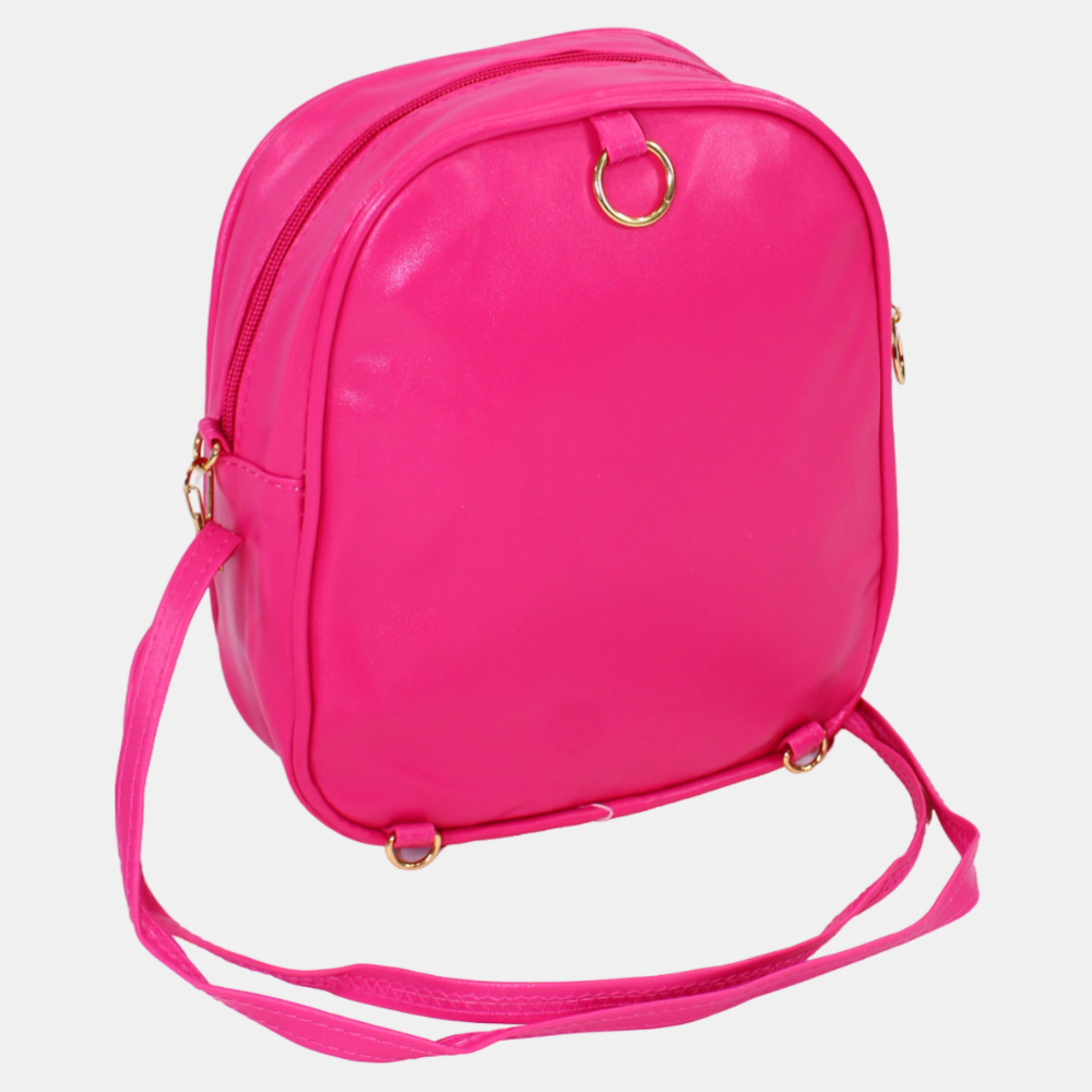 Barbie Shoulder Bag – Fuchsia with Polka Dot Bandana Design