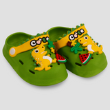 Watermelon Eating Dino Clogs Slippers