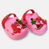 Watermelon Eating Dino Clogs Slippers