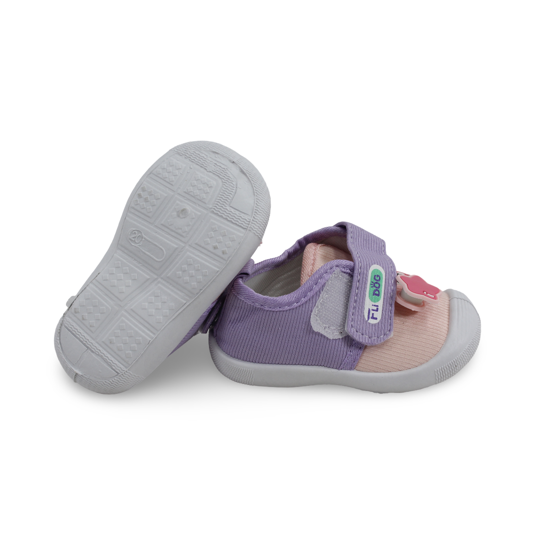 Baby Girls Canvas Sneakers – Purple