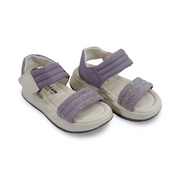 Girls Leather Sandal – Purple