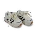Unisex Baby Leather Sneakers – Black & White