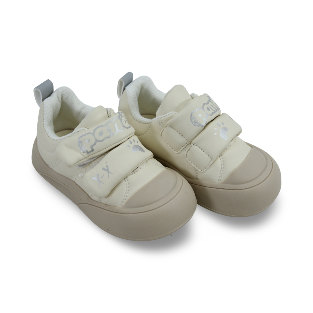 Baby Girls Leather Sneakers – Beige Panda - Clothing - Cherries