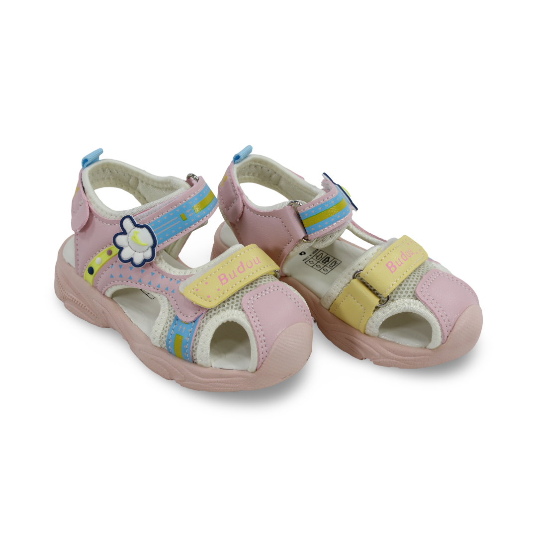 Baby Girls Leather Sandal – Pink - Clothing - Cherries