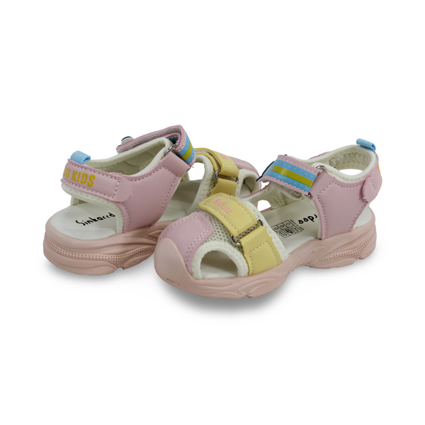 Baby Girls Leather Sandal – Pink