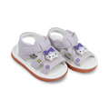 Baby Girls Leather Sandal – Purple with Kuromi Design