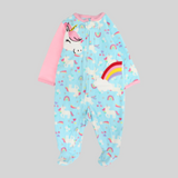 Rainbows & Unicorns Long-Sleeved Baby Footie