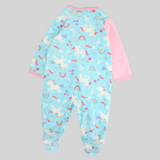 Rainbows & Unicorns Long-Sleeved Baby Footie