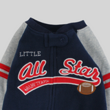 All Star Long-Sleeved Baby Footie