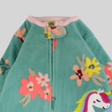 Sleepy Unicorn Long-Sleeved Baby Footie