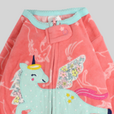 Flying Unicorn Long-Sleeved Baby Footie