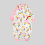 Colorful Unicorns Long-Sleeved Footless Onesie