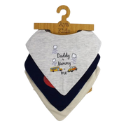 Pack of 3 – Cotton Bibs Daddy & Mommy