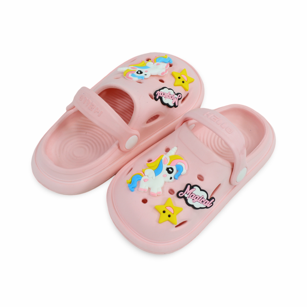 Girls Rubber Crocs – Magical Unicorn Design