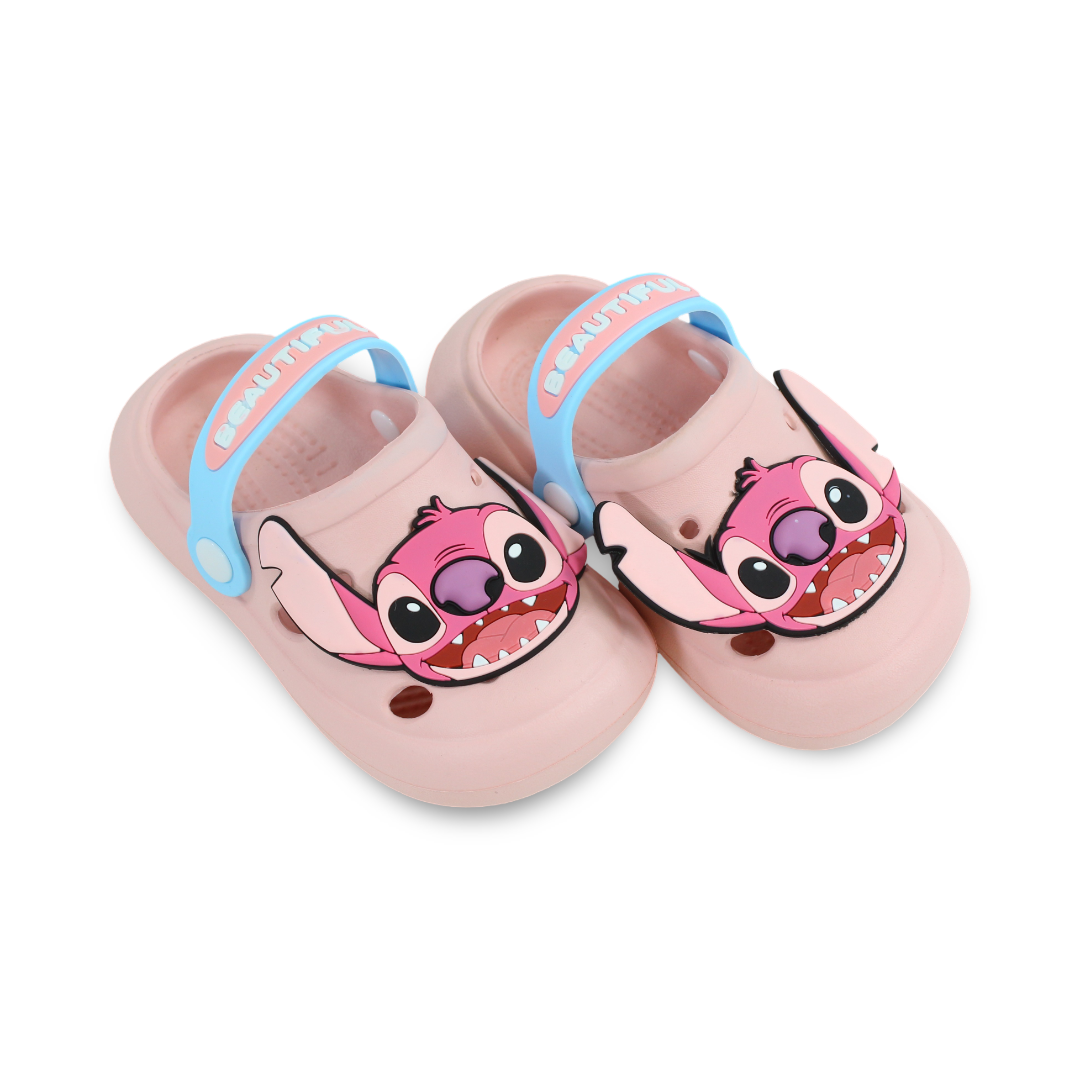 Girls Rubber Crocs – Stitch Design