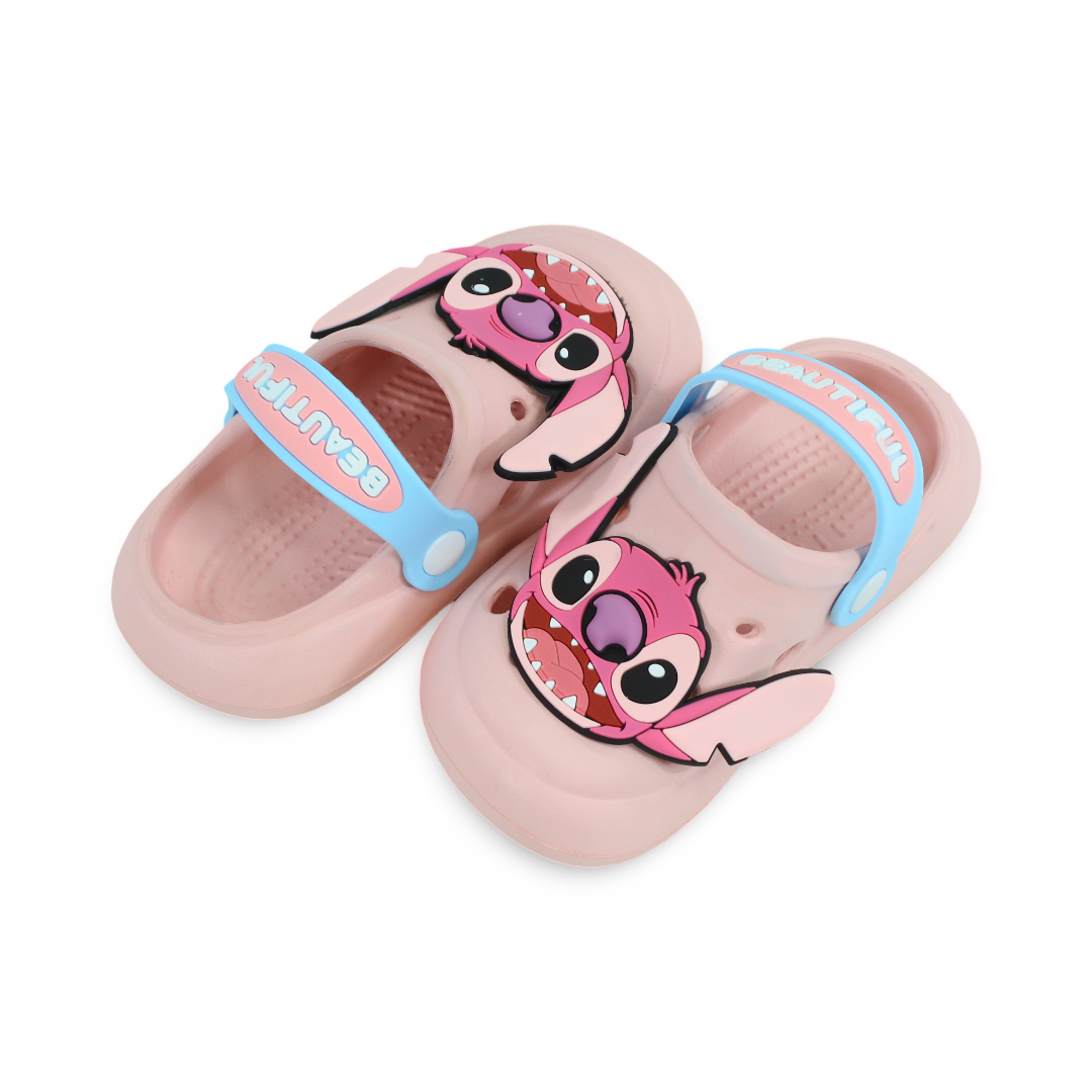 Girls Rubber Crocs – Stitch Design