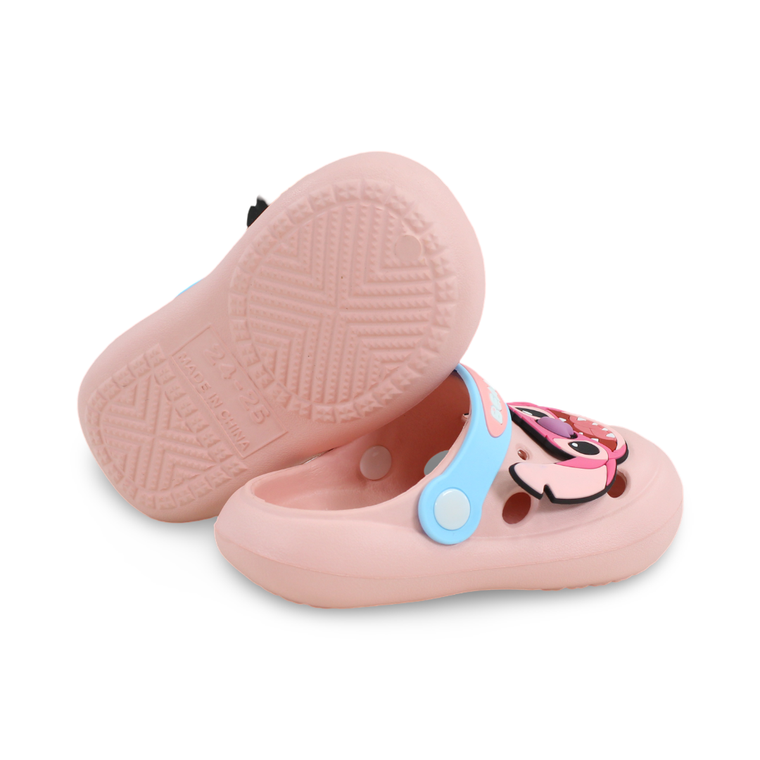 Girls Rubber Crocs – Stitch Design