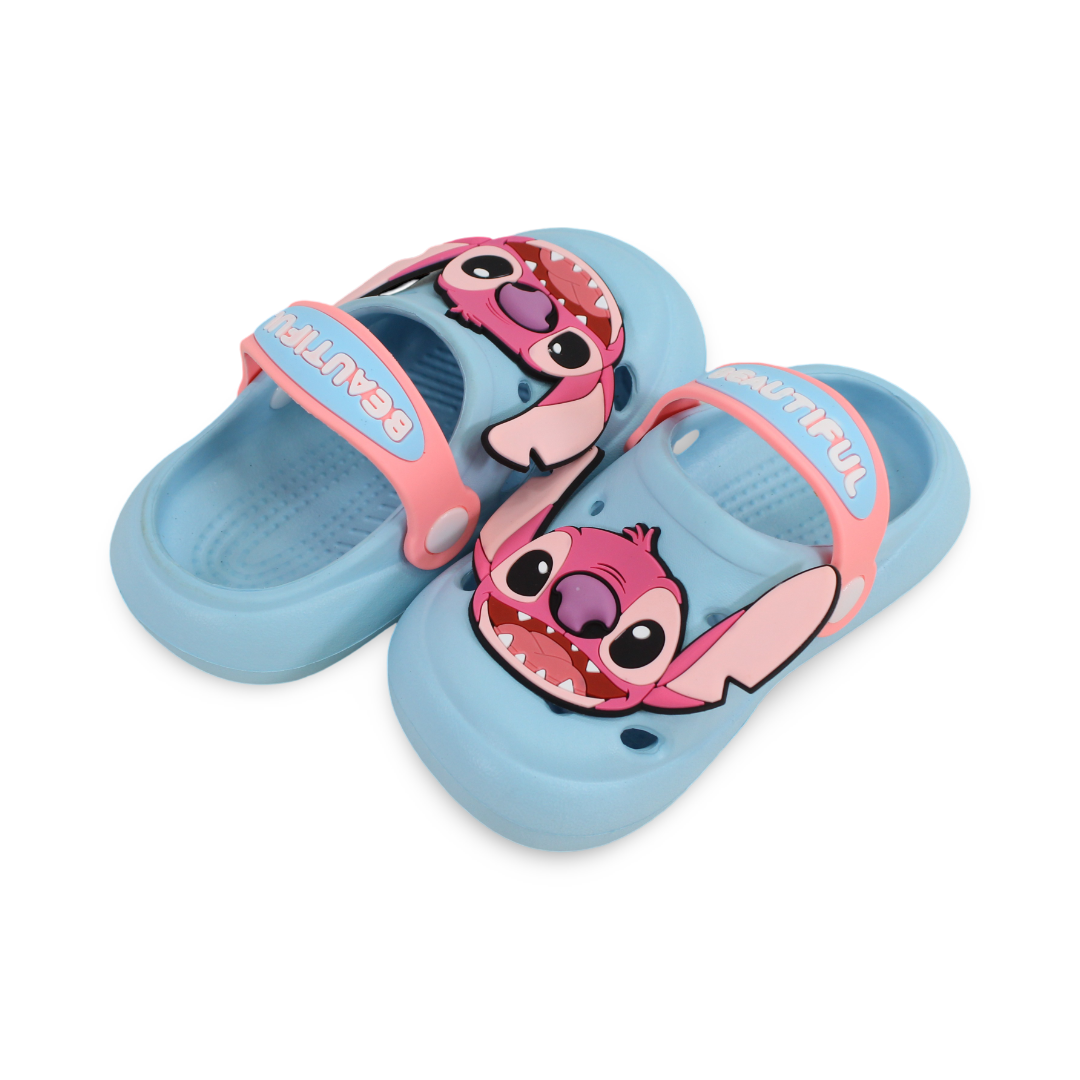 Girls Rubber Crocs – Stitch Design