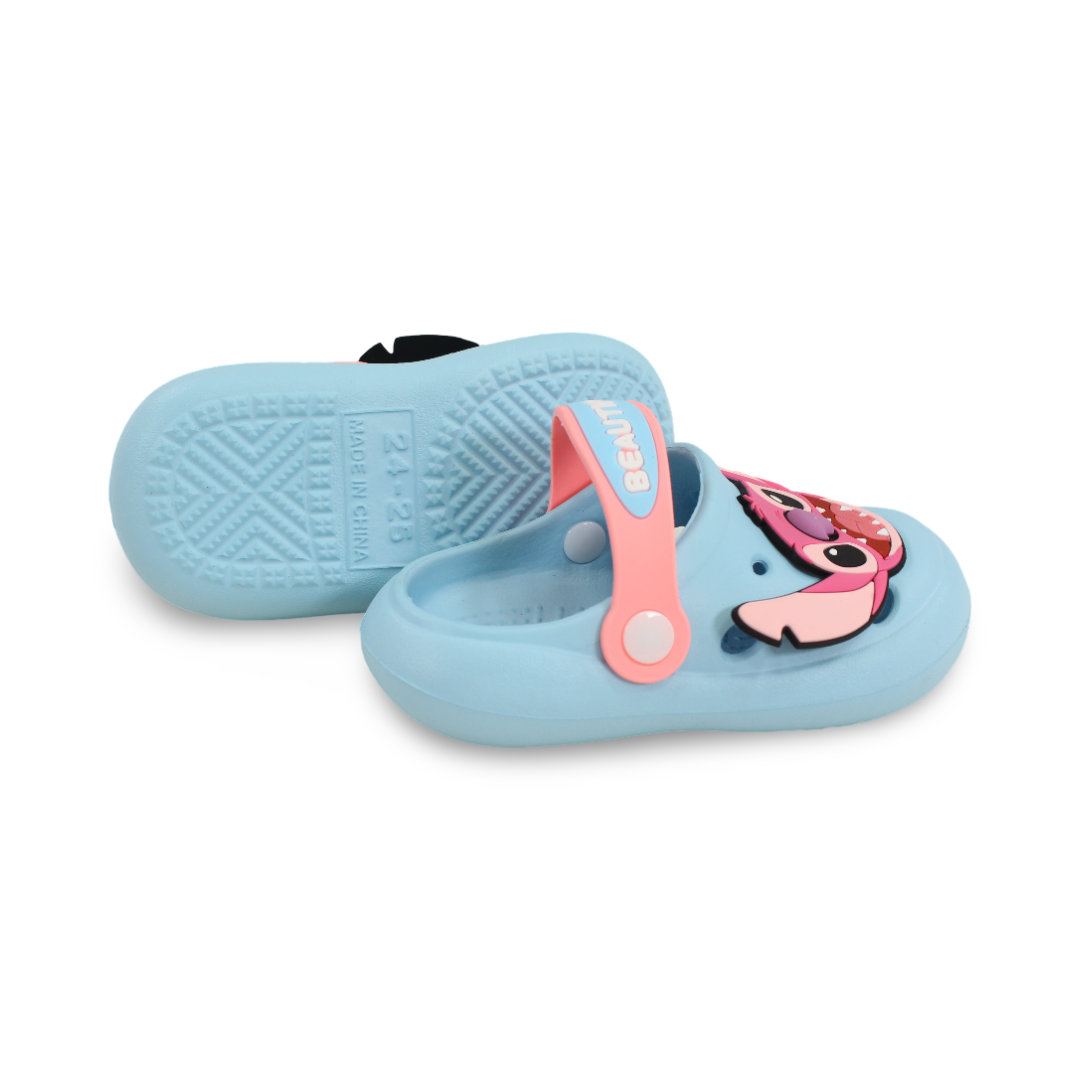 Girls Rubber Crocs – Stitch Design