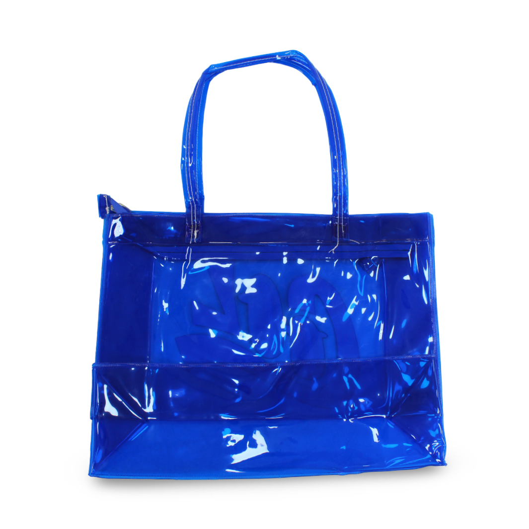 Summer Beach Bag – Blue with "Cool" Design