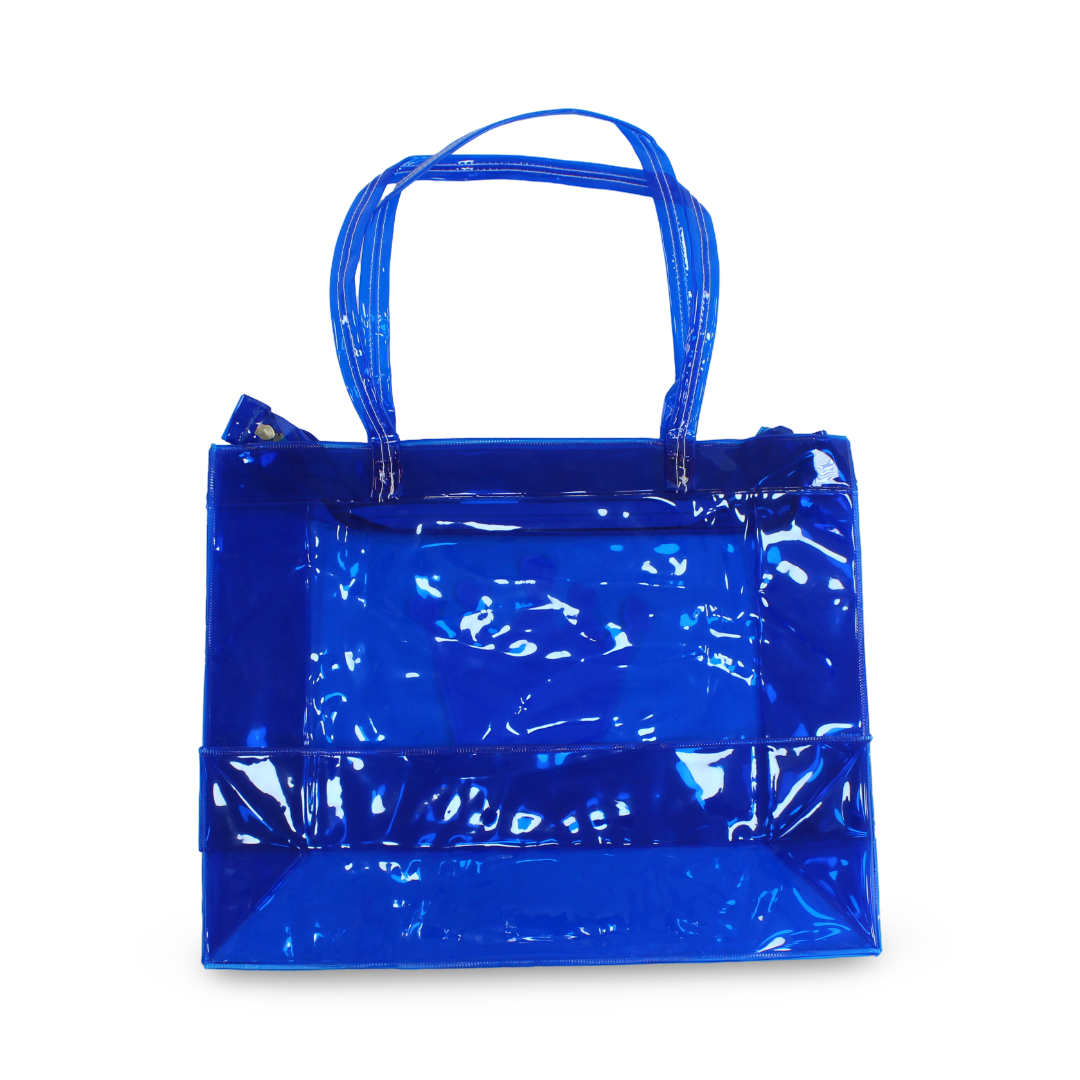 Summer Beach Bag – Blue with "Princess" Design