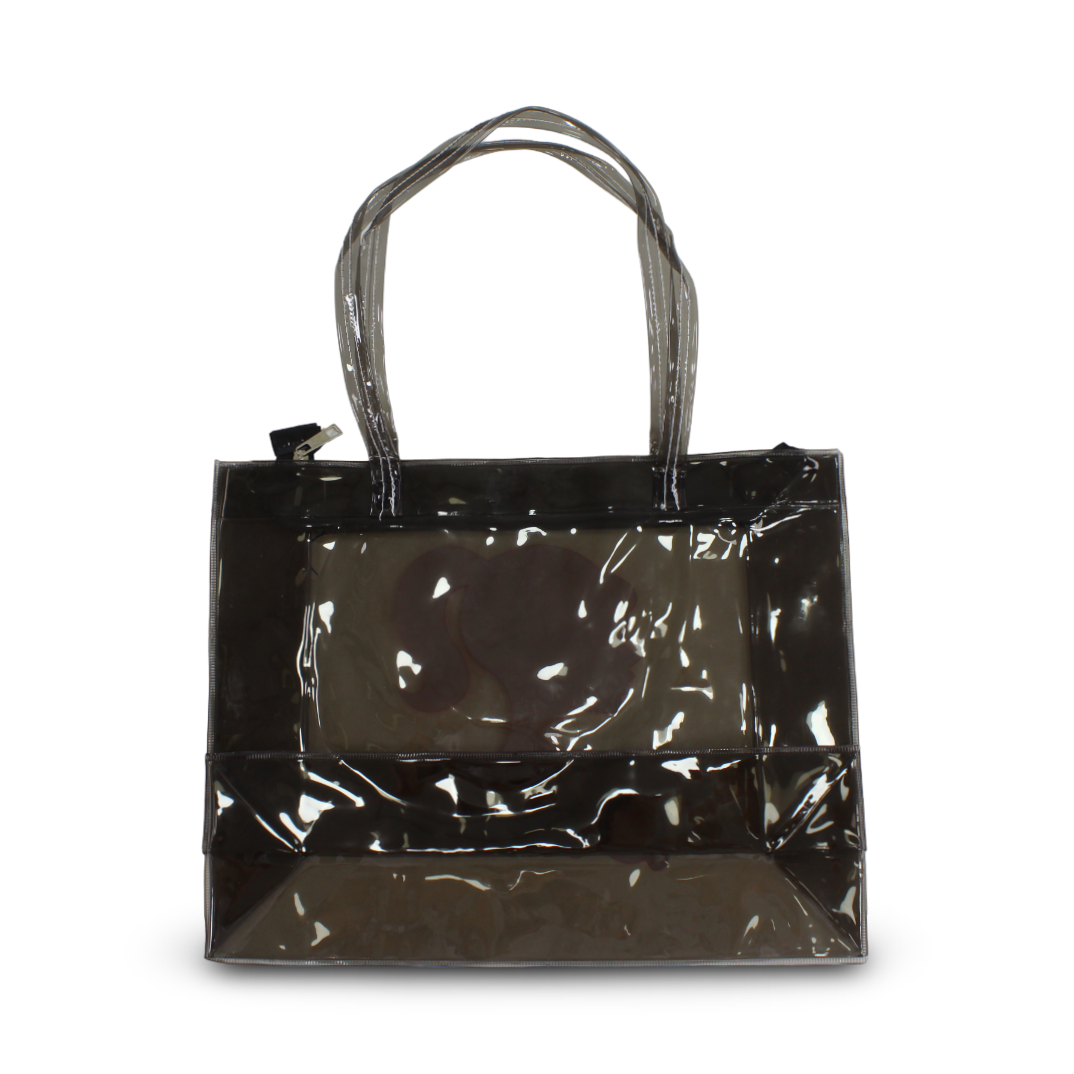 Summer Beach Bag – Black with "Barbie" Design