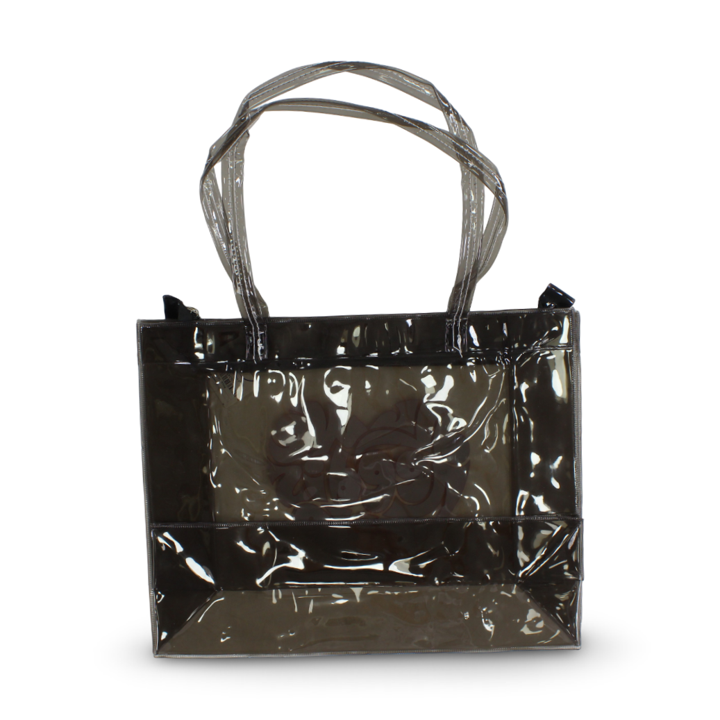 Summer Beach Bag – Black with "All We Need Is Love" Design