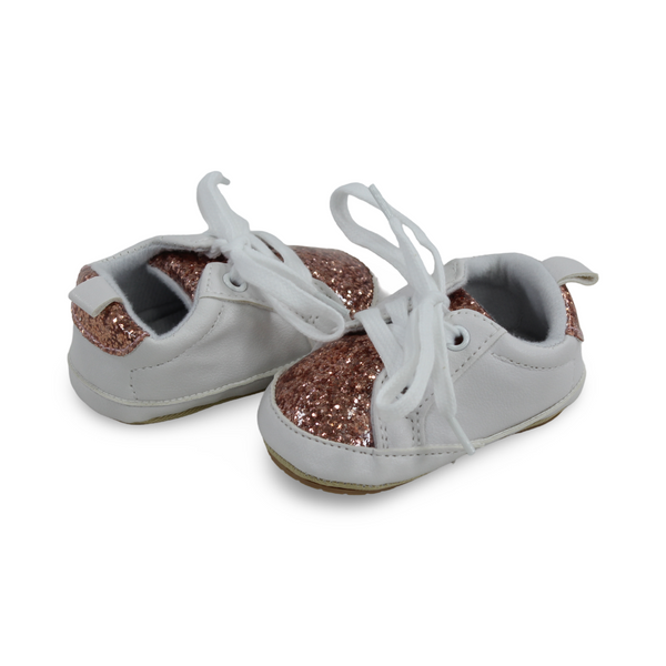 Baby Girls Leather Shoes – with Glitter