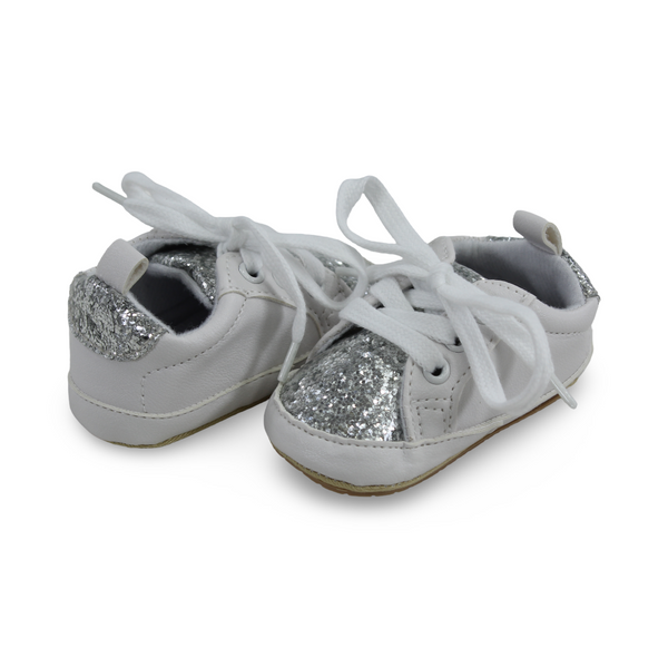 Baby Girls Leather Shoes – with Glitter