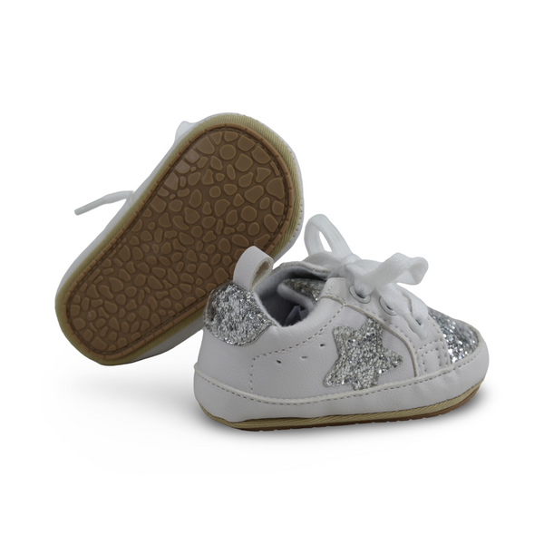 Baby Girls Leather Shoes – with Glitter