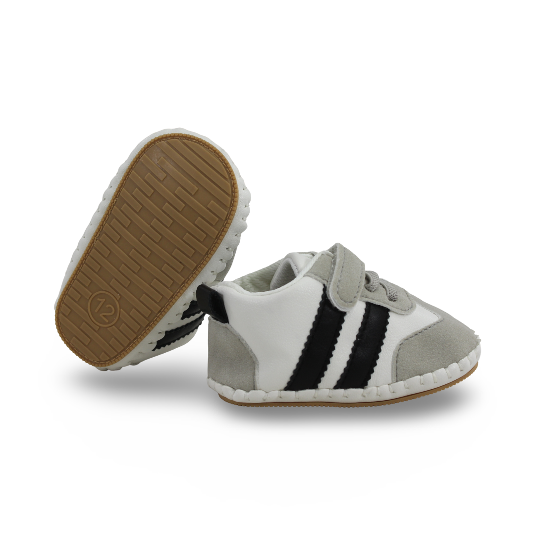 Unisex Baby Leather Shoes – Grey