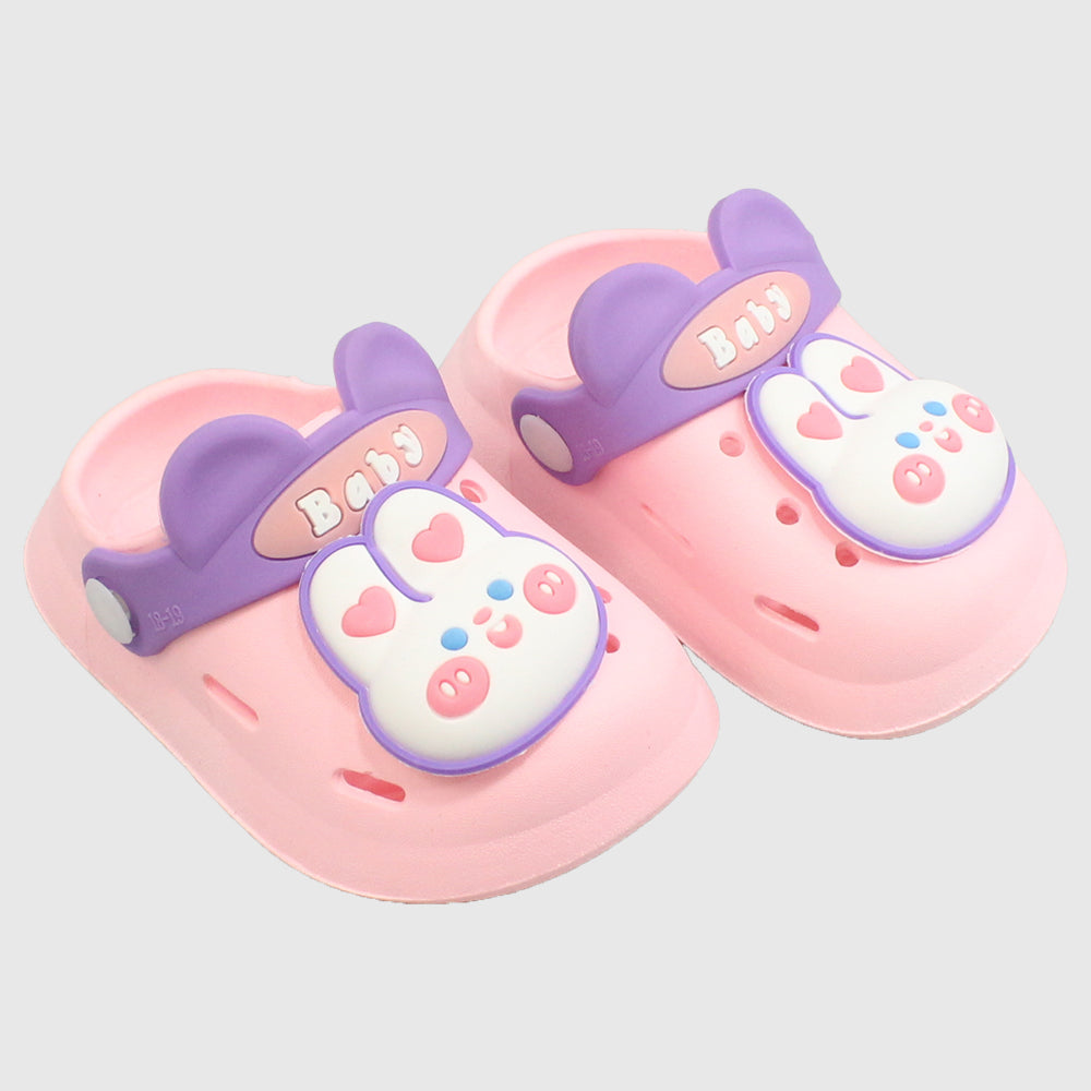 Bunny Head Baby Girls' Clogs Slippers