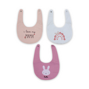 Cotton Baby Bib with "I love my Mama" Print – (Pack Of 3)