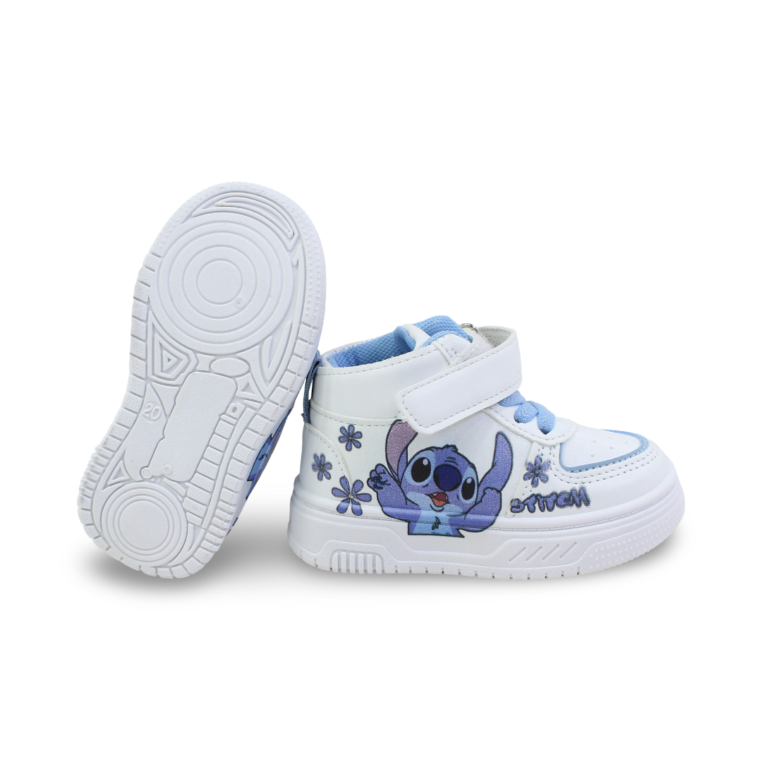 Unisex Baby Leather Half Boot – Stitch Print