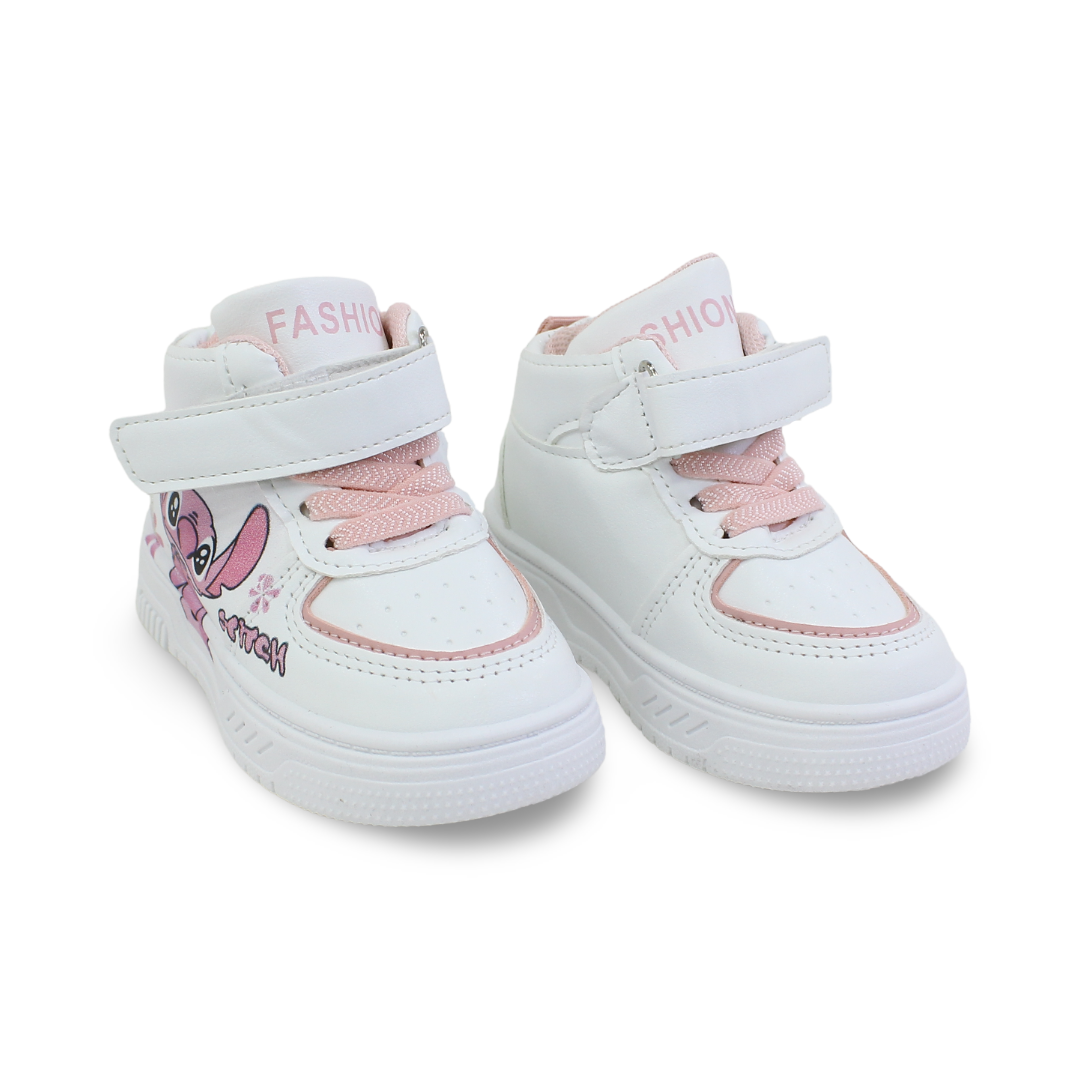 Unisex Baby Leather Half Boot – Stitch Print