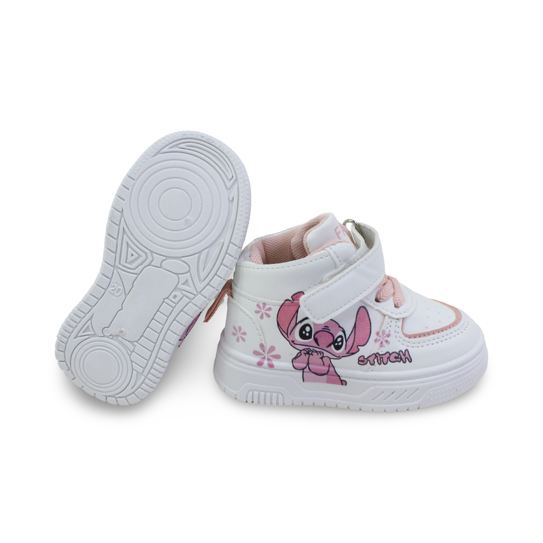 Unisex Baby Leather Half Boot – Stitch Print