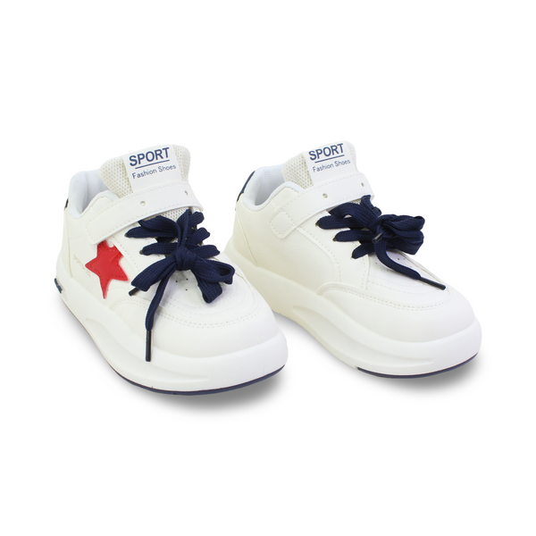 Unisex Leather Sneakers – Star Print