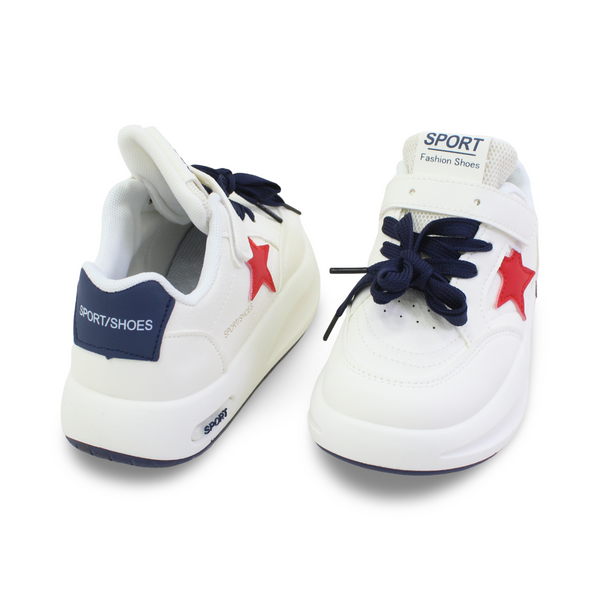 Unisex Leather Sneakers – Star Print