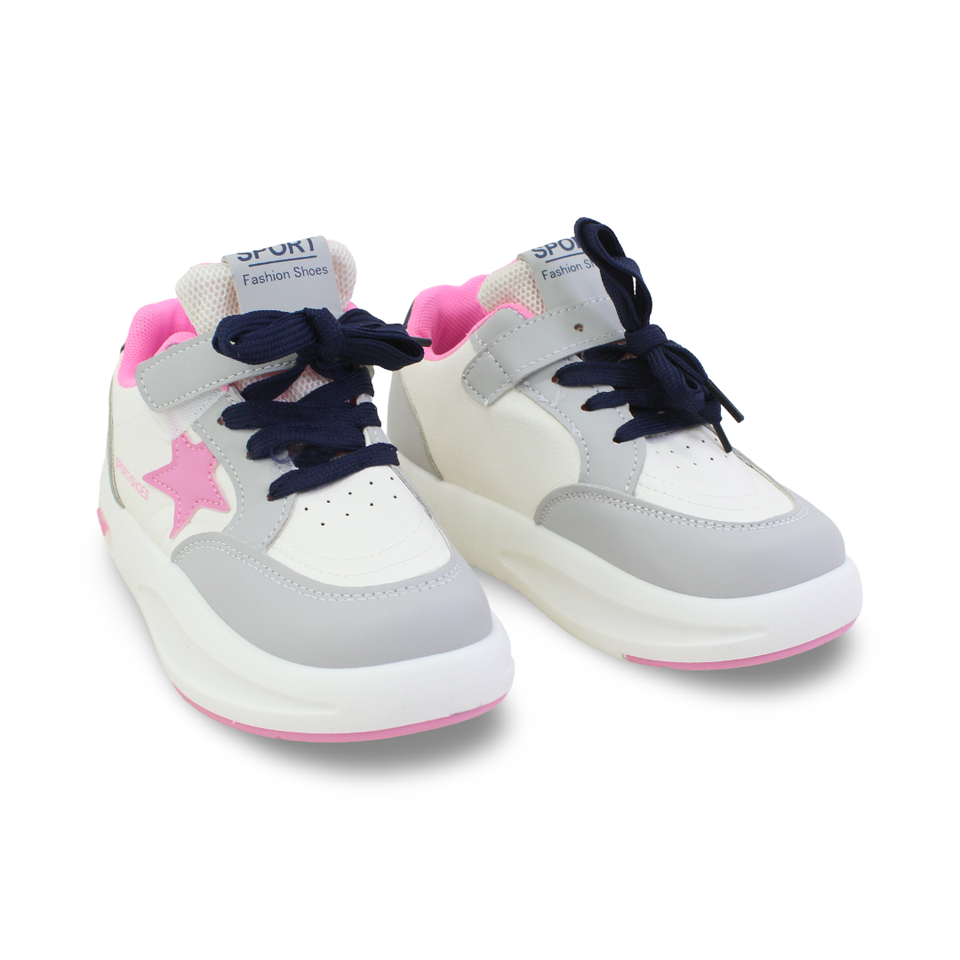 Unisex Leather Sneakers – Star Print - Clothing - Cherries