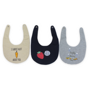 Cotton Round Baby Bib Multicolor – (Pack Of 3)