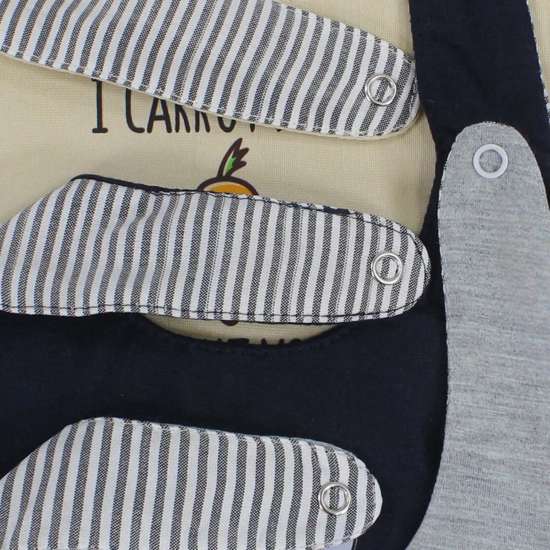 Cotton Round Baby Bib Multicolor – (Pack Of 3)