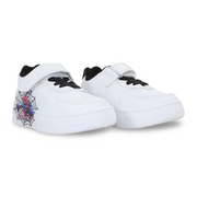 Baby Boys Leather Sneakers – Black with Spider-Man Design