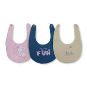 Cotton Baby Bib with Cute Design – (Pack Of 3)